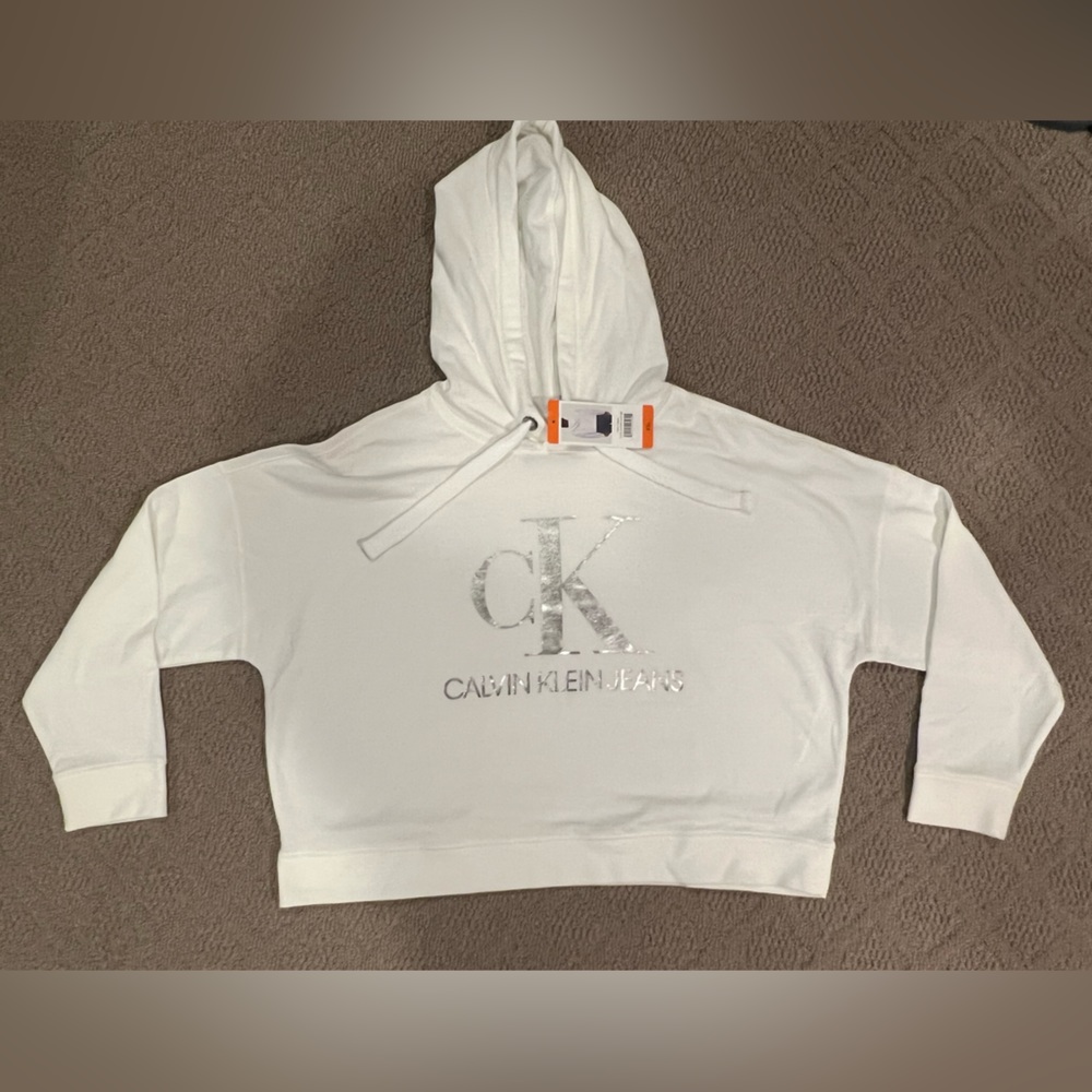 Calvin Klein - Cropped Oversized Hoodie - Womens XXL